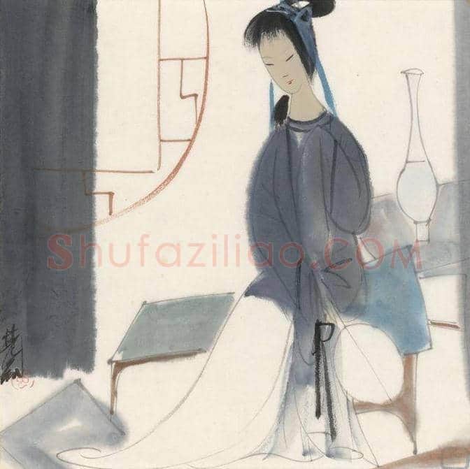 林风眠:玩方形构图，把古装仕女画出西洋风 | 书画知识