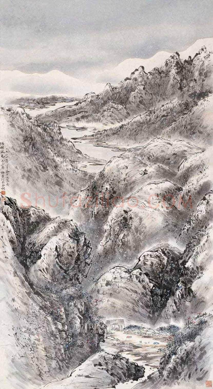 秦仲文山水画欣赏 | 书画百科