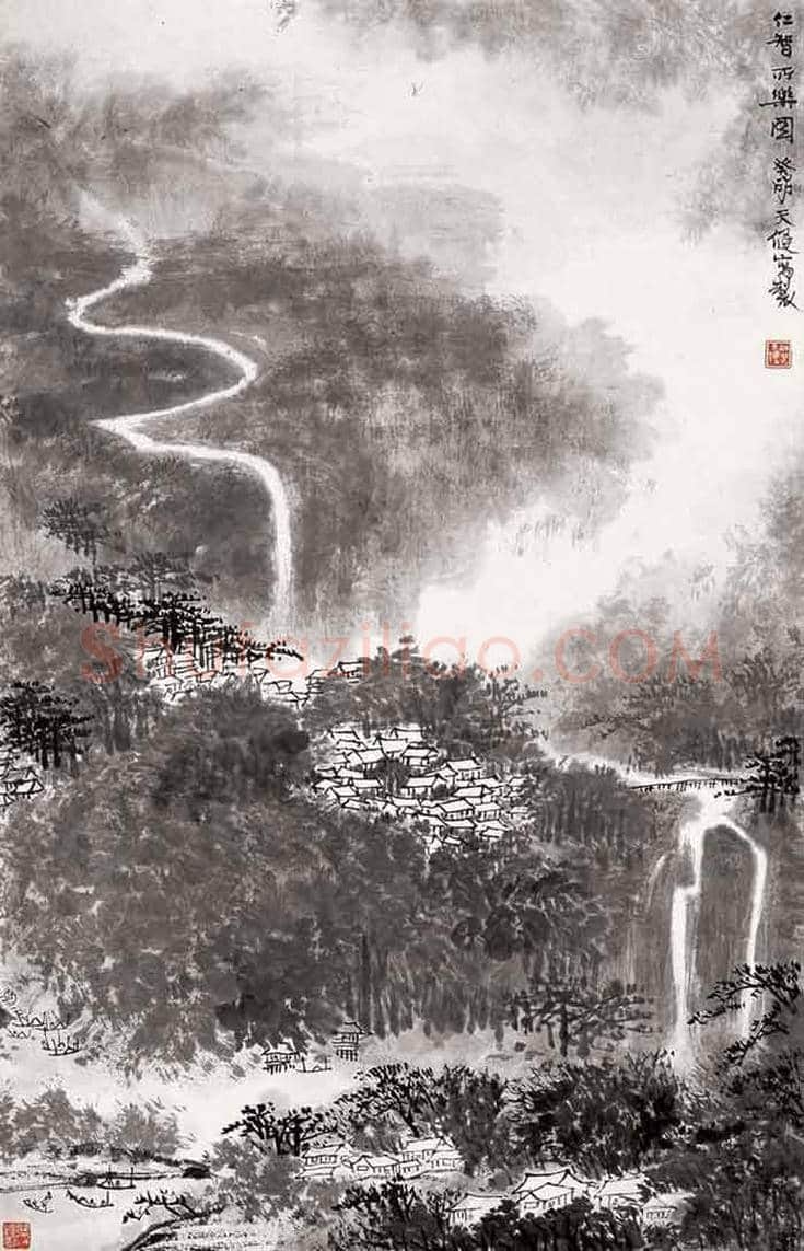 贺天健山水画欣赏 | 书画知识