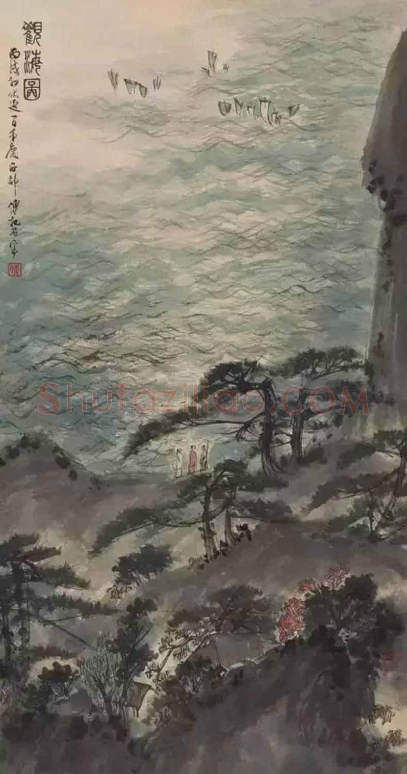 具有古诗意境的傅抱石绘画图赏 | 书画知识