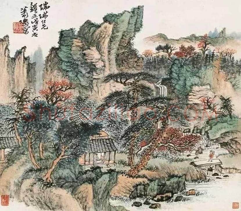 萧谦中山水画欣赏 | 书画学堂