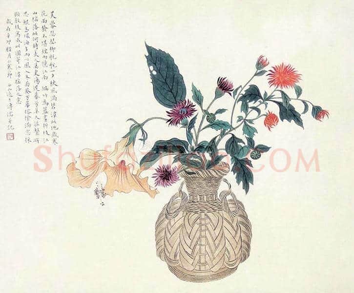 溥儒花卉作品欣赏 | 书画知识