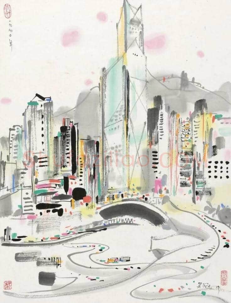 吴冠中百年诞辰收藏大展部分作品欣赏 | 书画科普