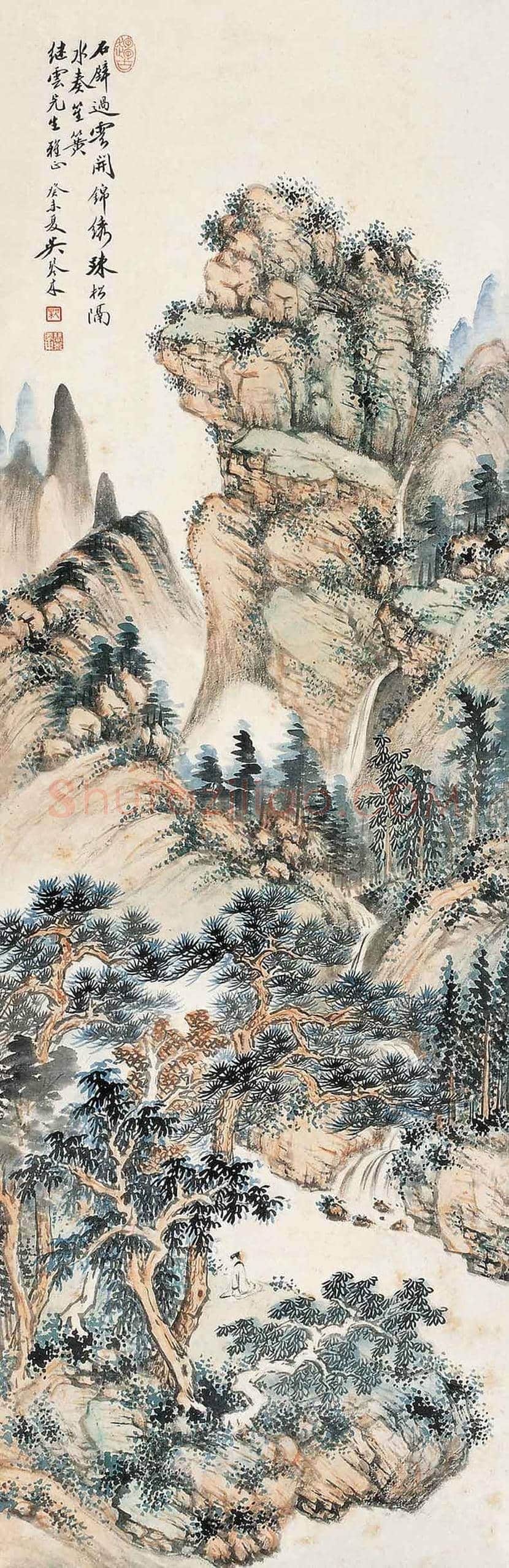 吴琴木山水画作品欣赏 | 书画讲解
