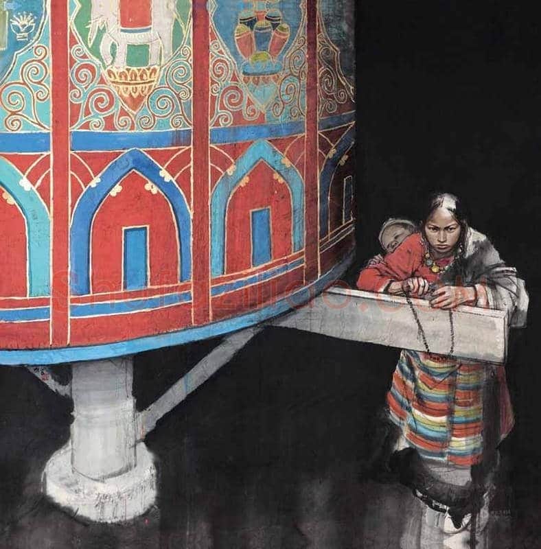 画僧史国良西藏风情人物画！ | 书画常识