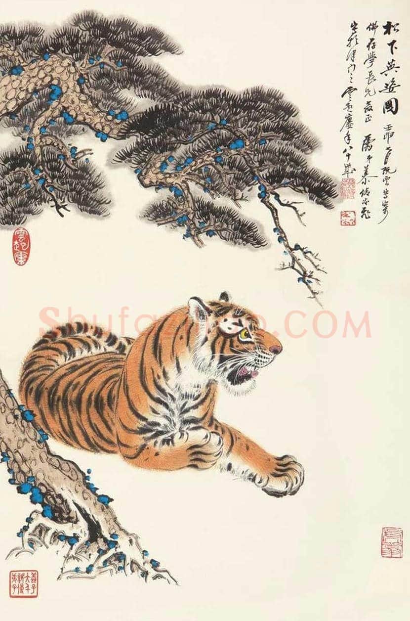 慕凌飞画虎作品欣赏 | 书画科普
