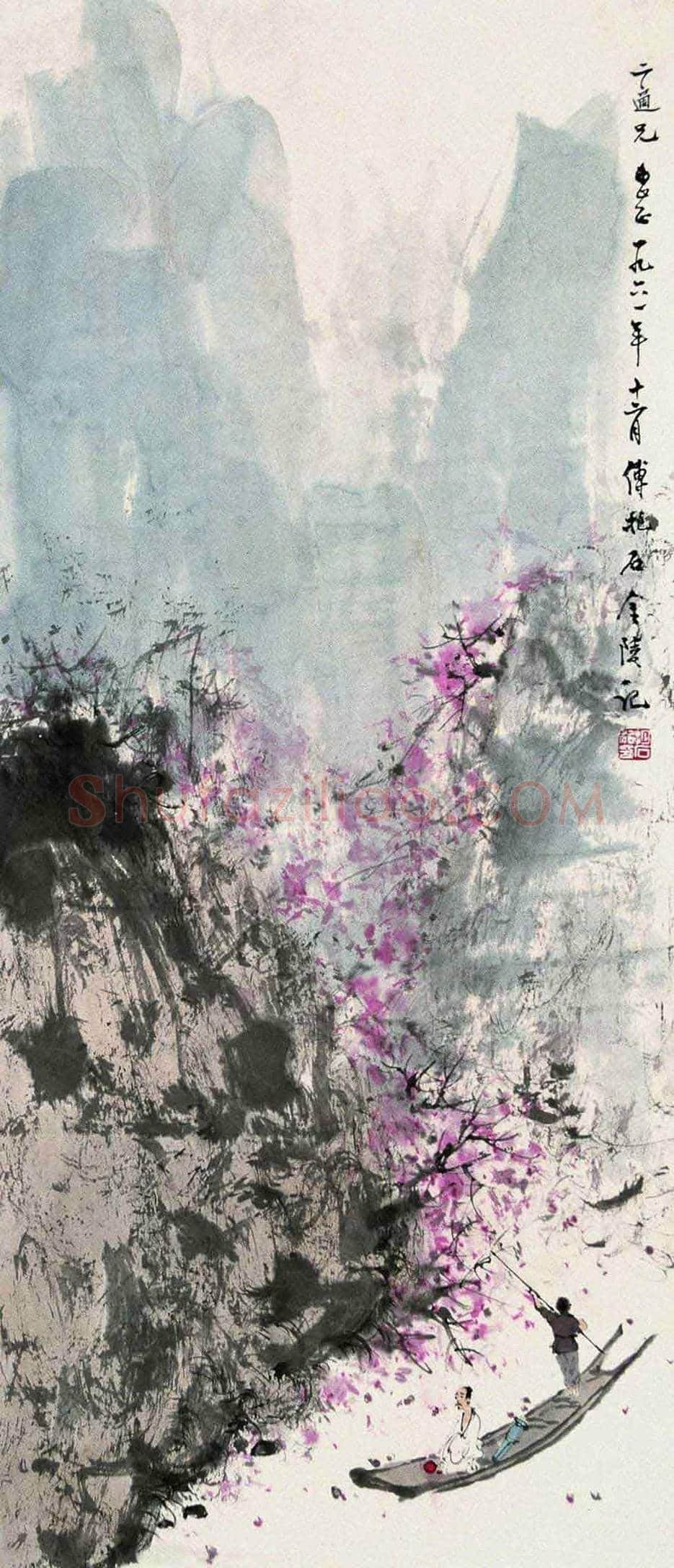 傅抱石《西风吹下红雨来》欣赏 | 书画文摘