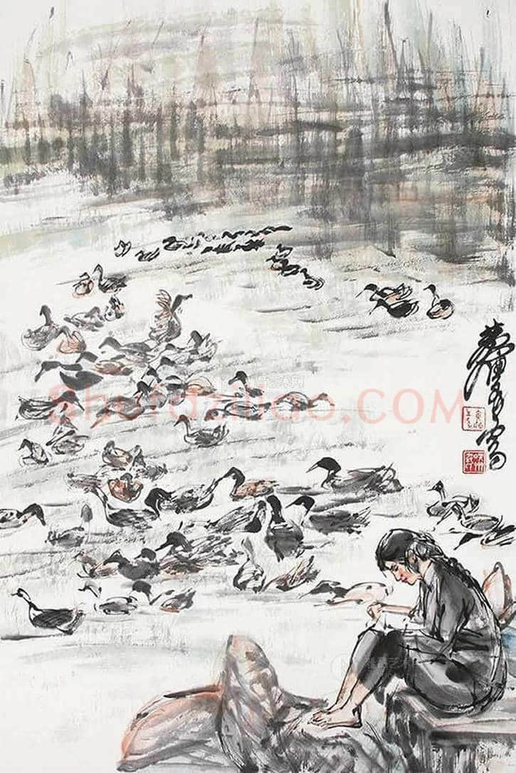 黄胄笔下的小动物,栩栩如生 | 书画常识