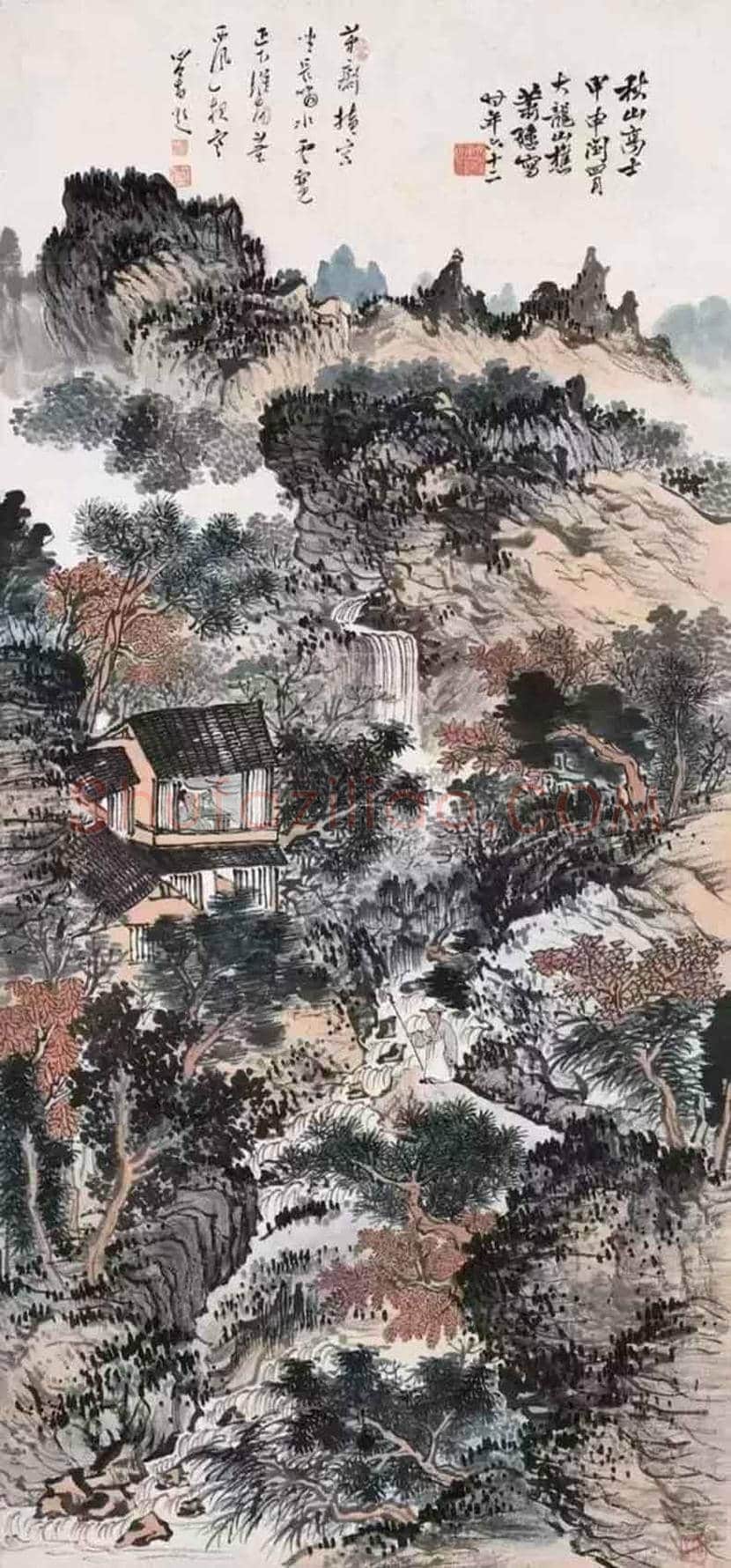 萧谦中山水画欣赏 | 书画学堂