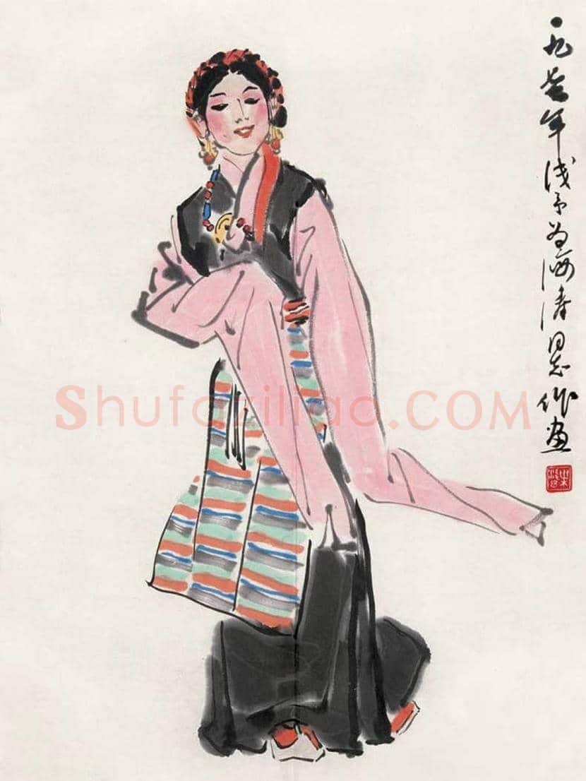 叶浅予舞蹈人物画欣赏 | 书画知识