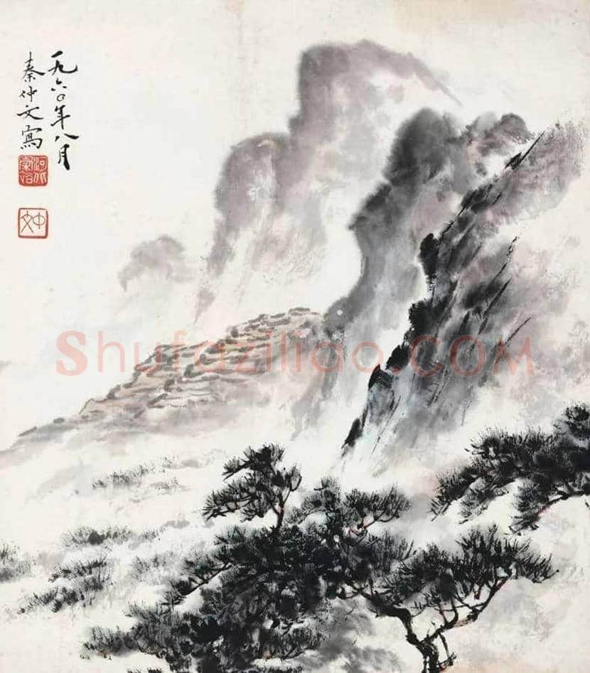 秦仲文山水画欣赏 | 书画百科