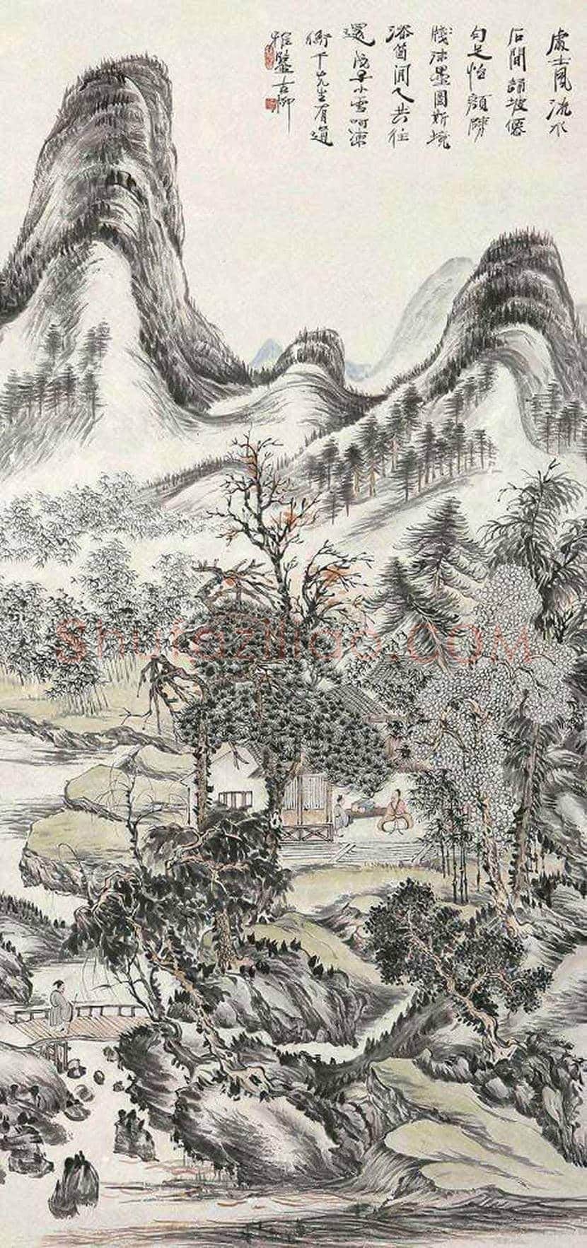 秦古柳山水画欣赏 | 书画科普