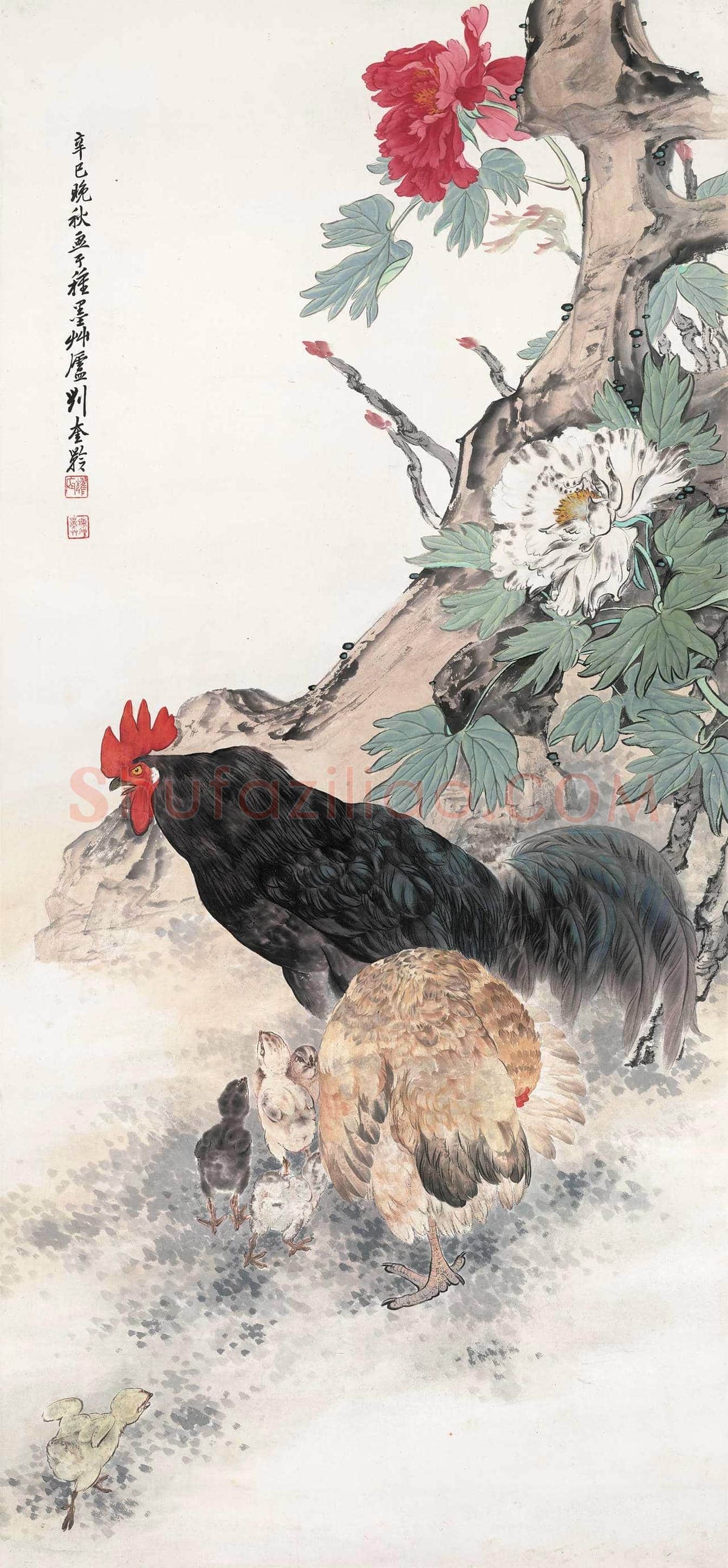 刘奎龄《上林春色图 》、《鸡鸣富贵》等图赏 | 著名国画鉴赏