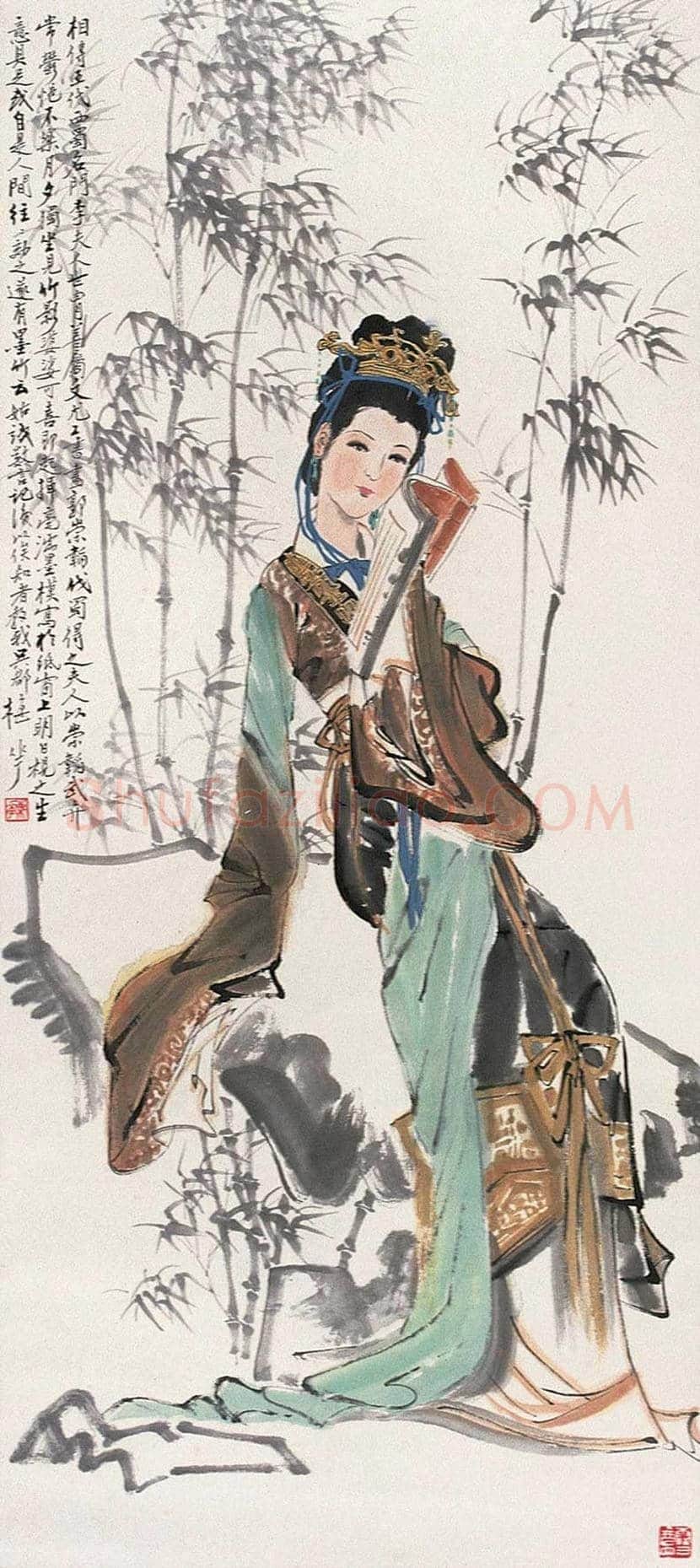 颜梅华人物画欣赏 | 书画百科
