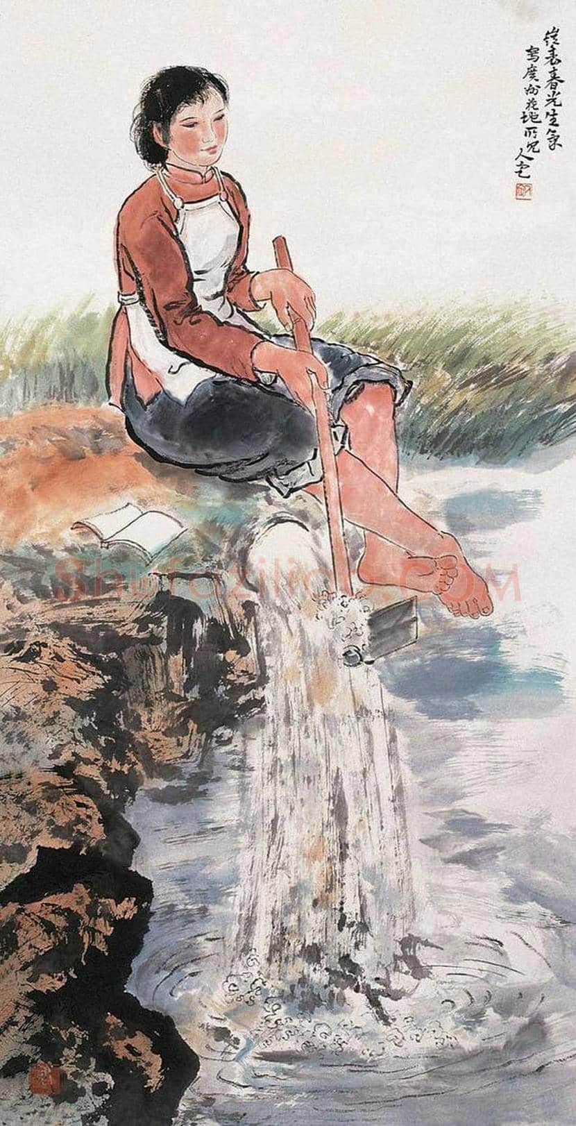 方人定人物画作品欣赏 | 书画科普