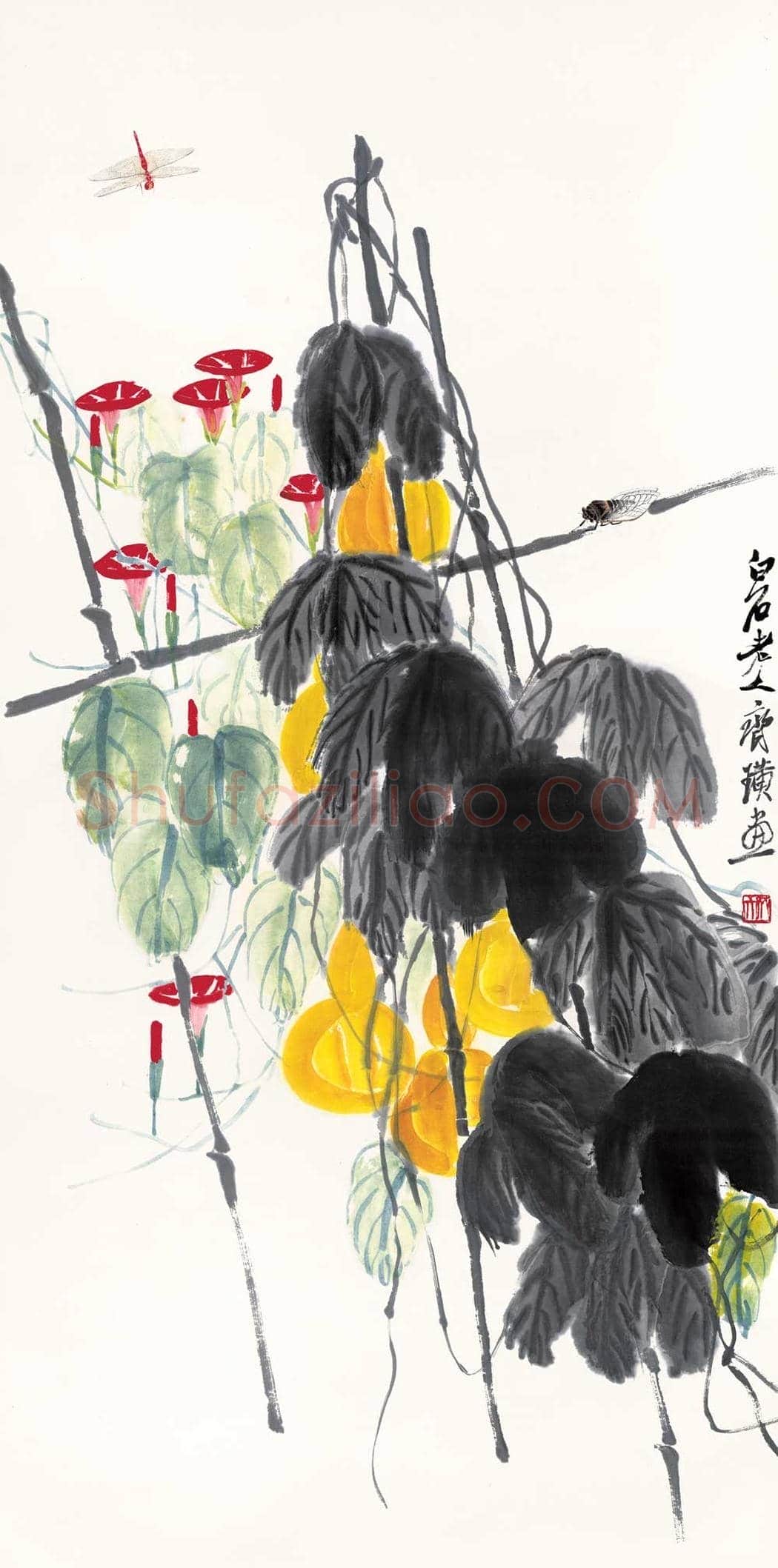 齐白石作品高清大图欣赏 | 书画百科