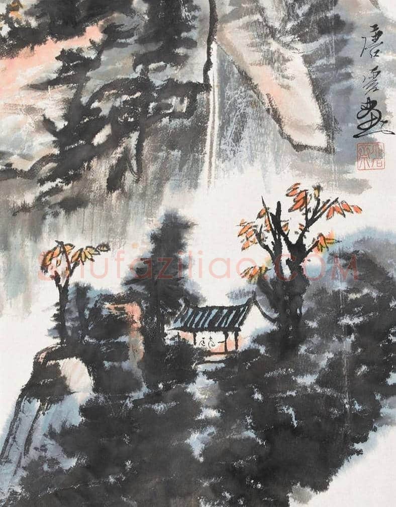 唐云山水画作品欣赏 | 书画讲解