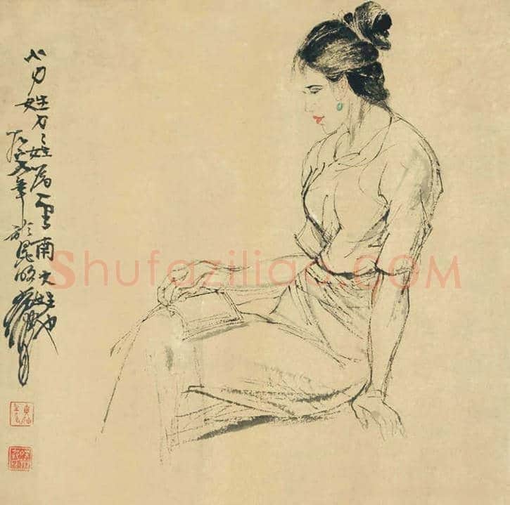 黄胄人物速写册页,出神入化 | 国画赏析