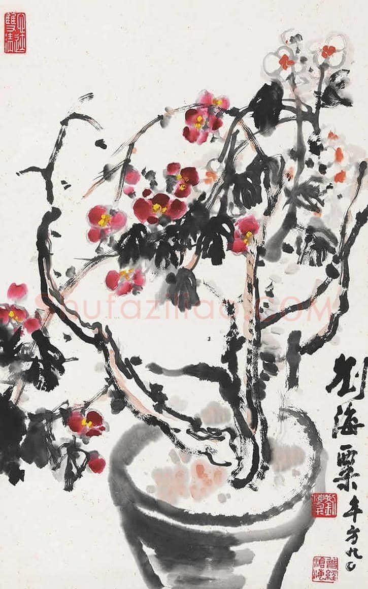 刘海粟梅花图欣赏 | 书画知识