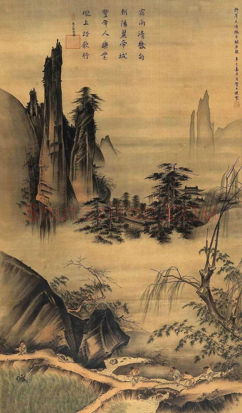 贺天健作品价格，多少钱一平尺？ | 书画常识