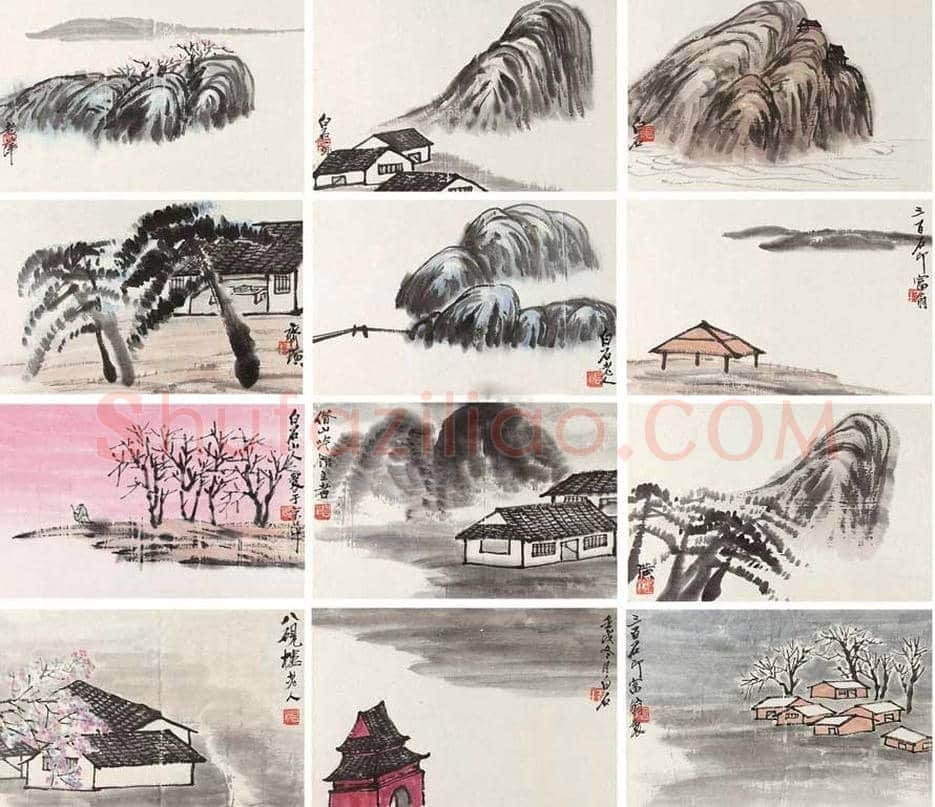 齐白石山水画成交价格Top20 | 书画资料