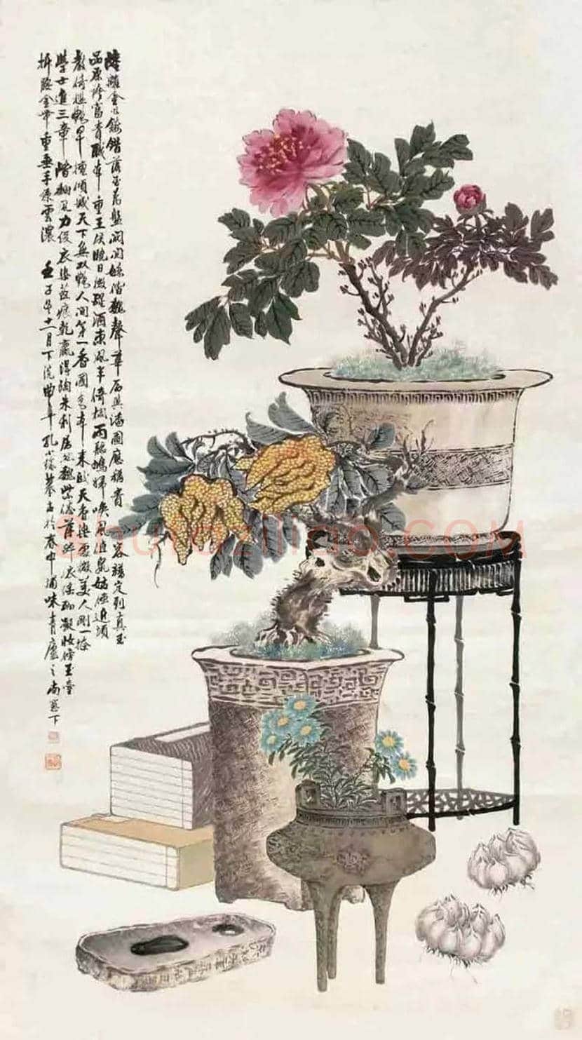 孔小瑜博古画欣赏 | 书画百科
