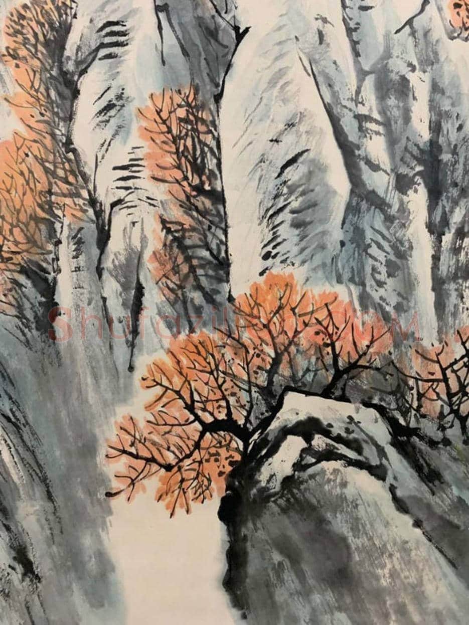 石鲁作品《秋雨》，精品力作 | 国画欣赏