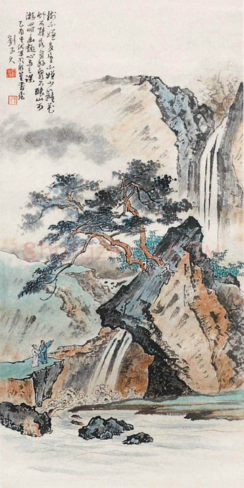 刘子久山水人物画作品欣赏 | 书画讲解
