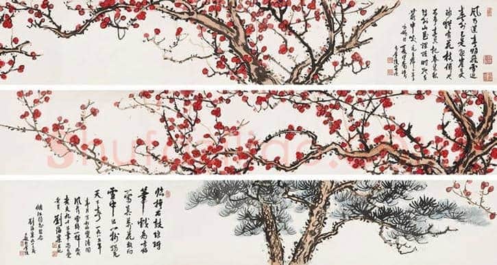 刘海粟梅花图欣赏 | 书画知识