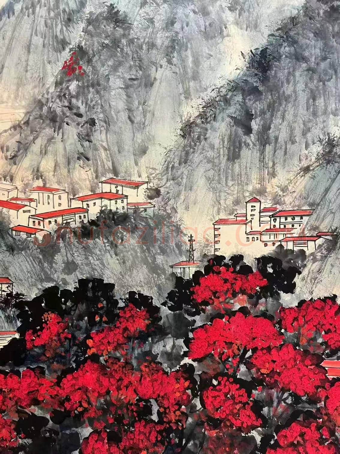 山河新貌 丹青史诗——宋文治《扬子江畔》 | 国画欣赏