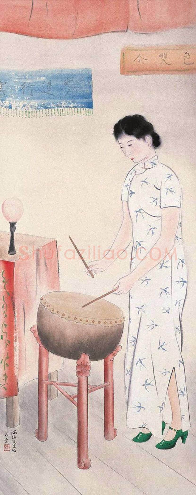 方人定人物画作品欣赏 | 书画科普