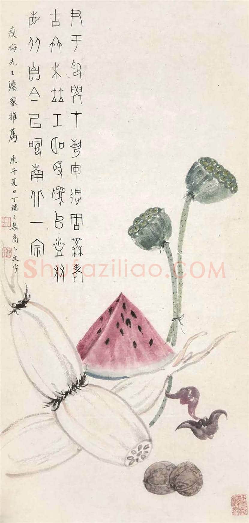 大师笔下的莲藕,味道各不同! | 书画科普