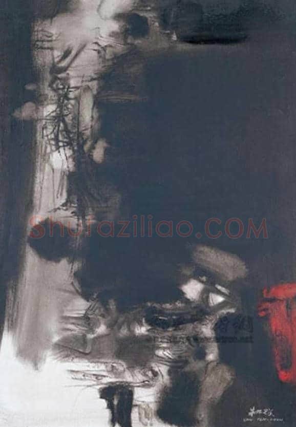 朱德群(1951-2004期间)作品欣赏 | 书画百科