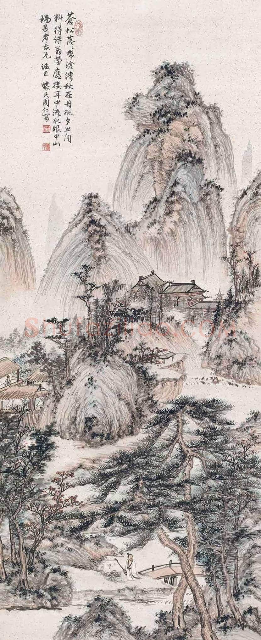 周怀民山水画作品欣赏 | 书画科普