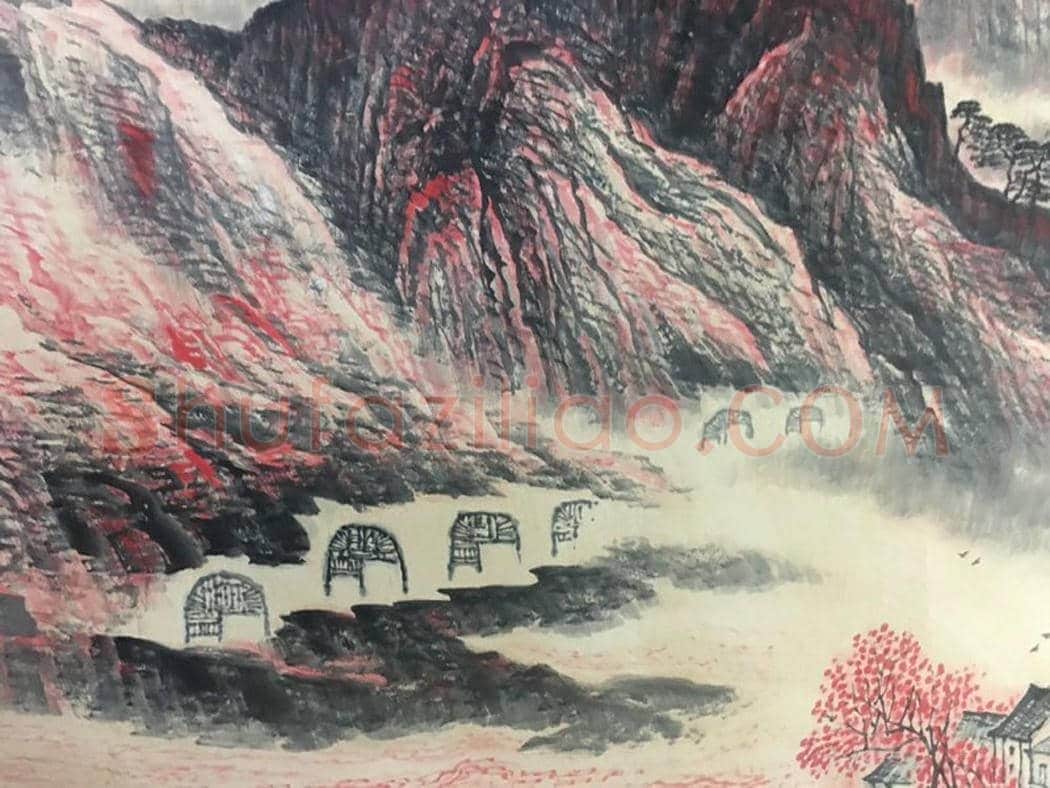 石鲁馆级藏品《陕北金秋》，史诗般经典力作 | 国画鉴赏