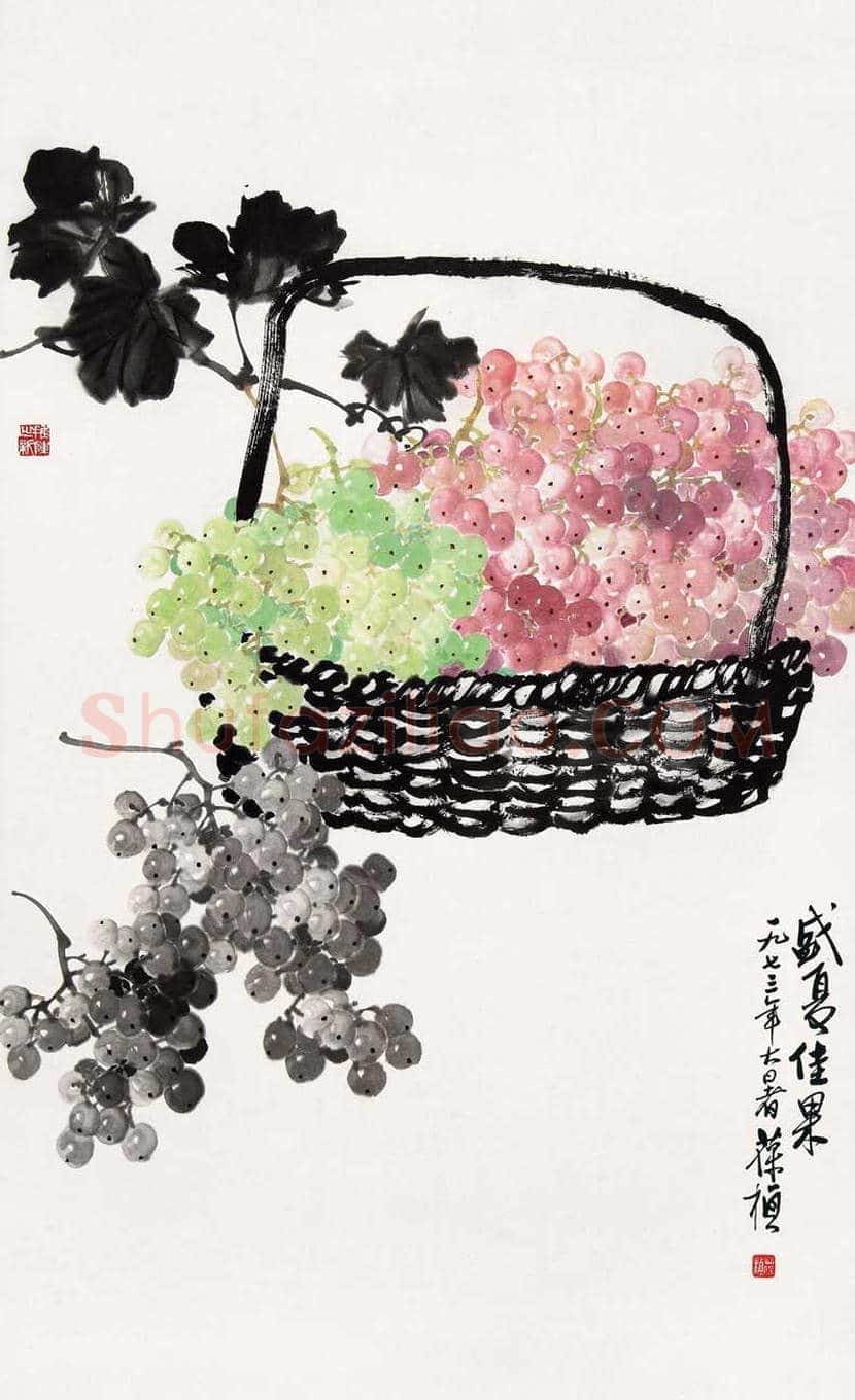 苏葆桢国画葡萄欣赏 | 书画知识