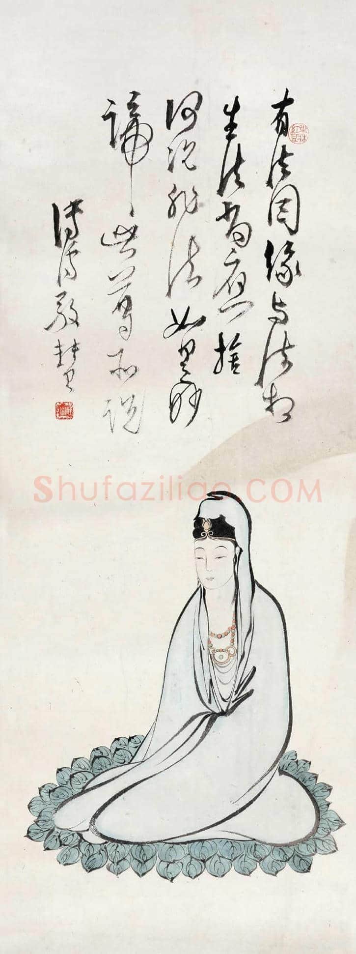 溥儒笔下的观音,亦是对母亲感情的寄托 | 书画文摘