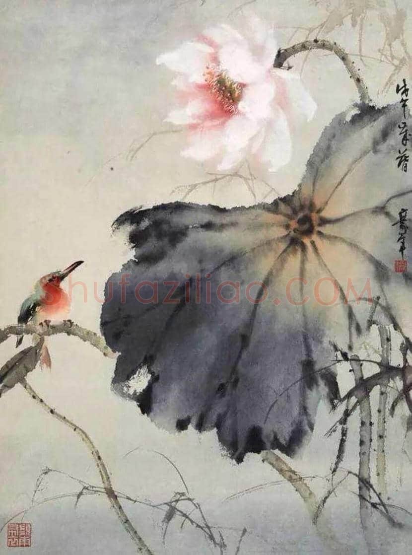 赵少昂的夏日荷塘，美！ | 书画资料