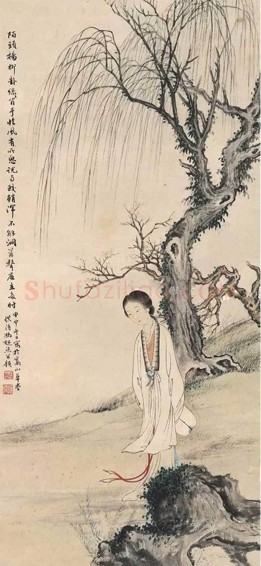 冯超然仕女画欣赏 | 书画常识