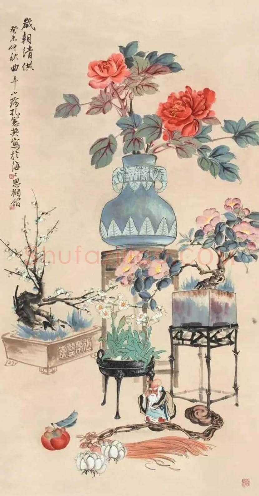 孔小瑜博古画欣赏 | 书画百科