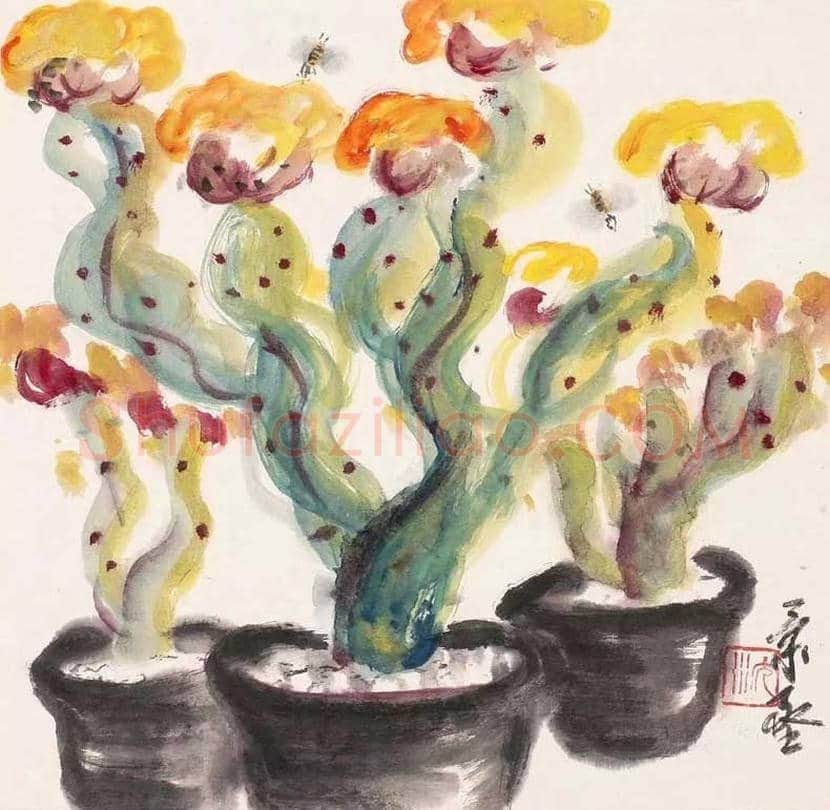 沈柔坚花鸟画作品欣赏 | 书画科普