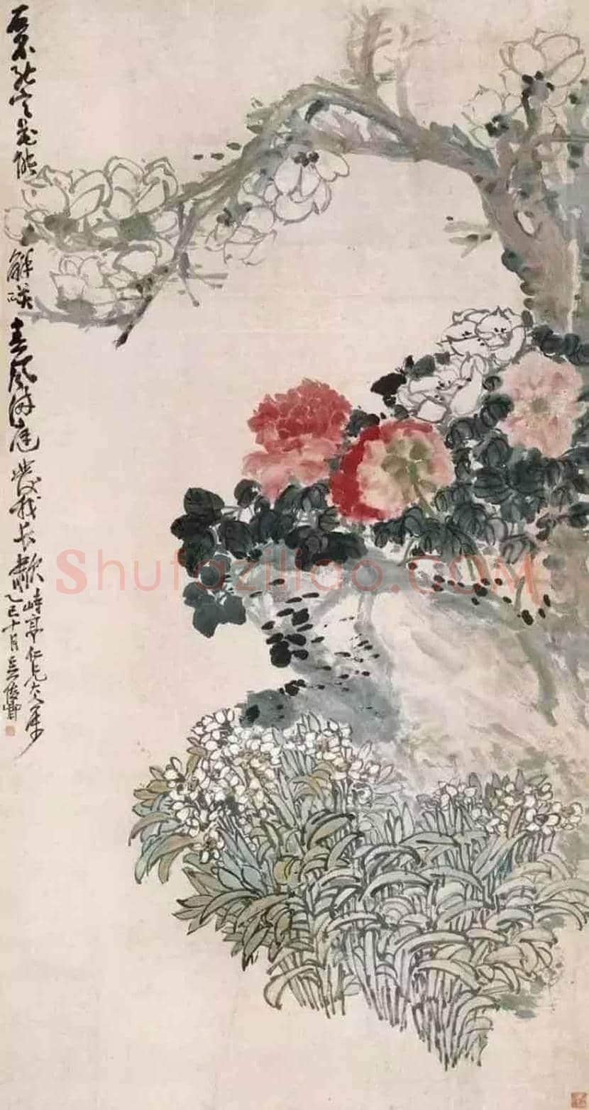 吴昌硕笔下的水仙，淡雅又清香四溢 | 书画科普