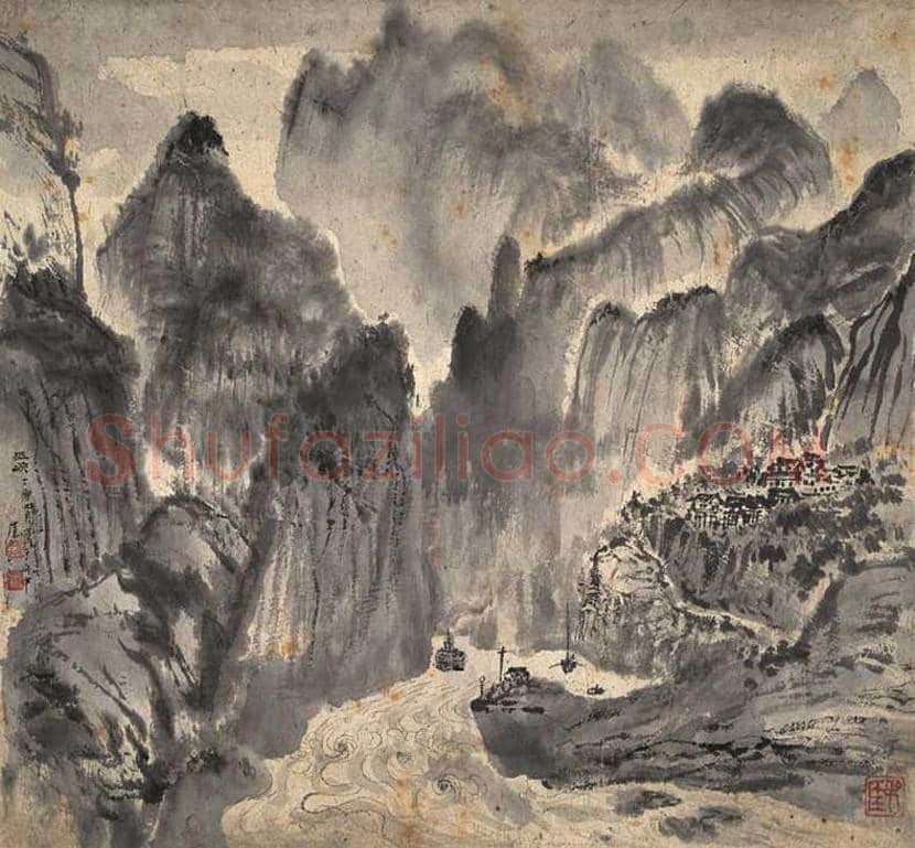 钱瘦铁山水画作品欣赏 | 书画常识