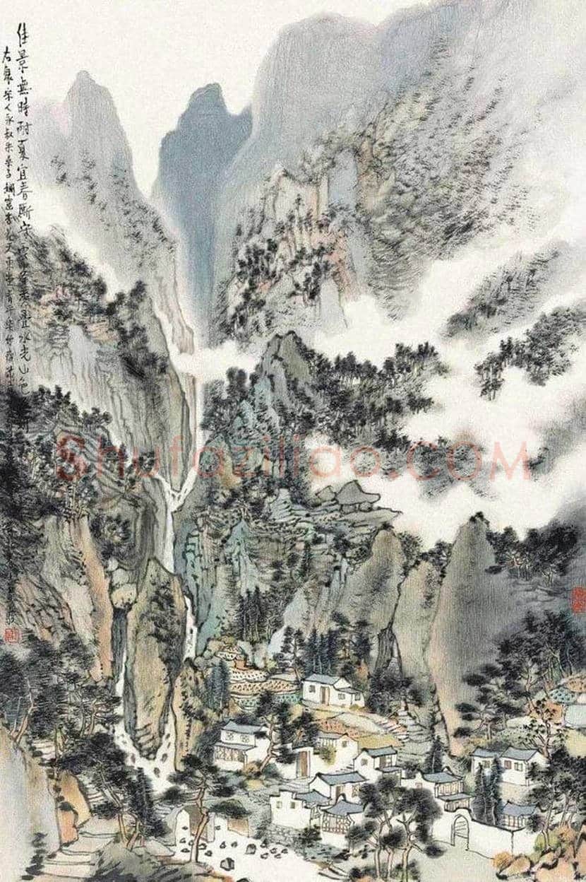 方骏山水画作品欣赏 | 书画常识