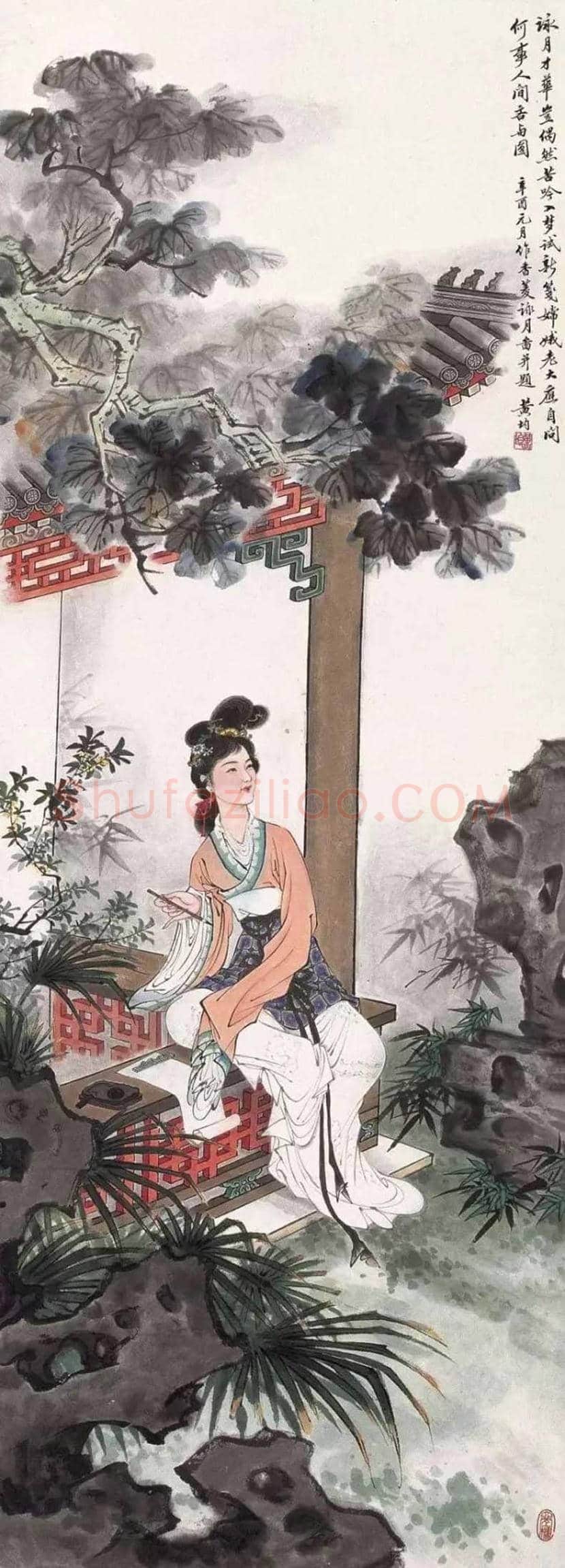 黄均工笔人物画欣赏 | 书画资料