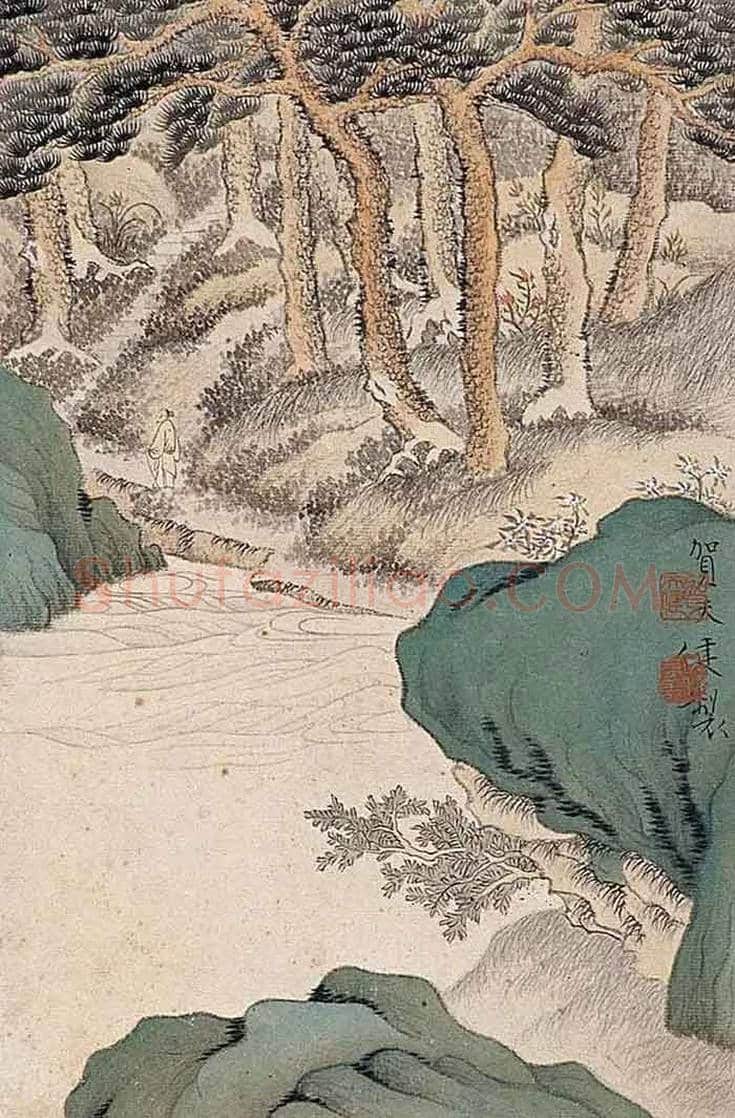 贺天健山水画欣赏 | 书画知识