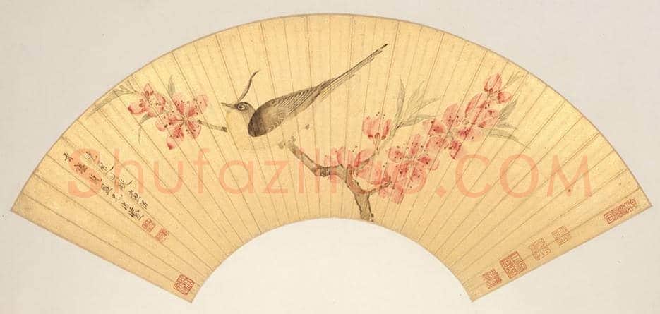 明代陈洪绶《林亭清话图》扇面赏析 | 传世国画赏析