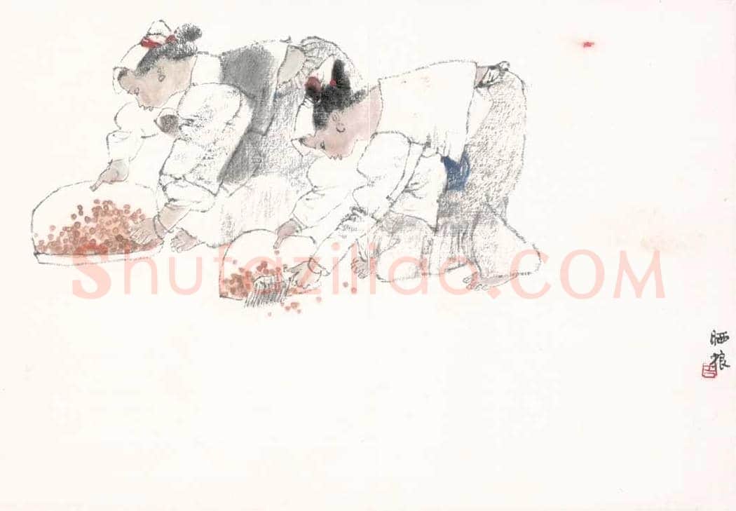 周思聪人物册页图赏 | 著名国画欣赏