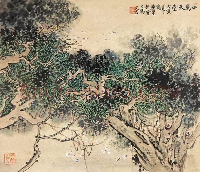 宋文治花鸟画欣赏 | 书画常识
