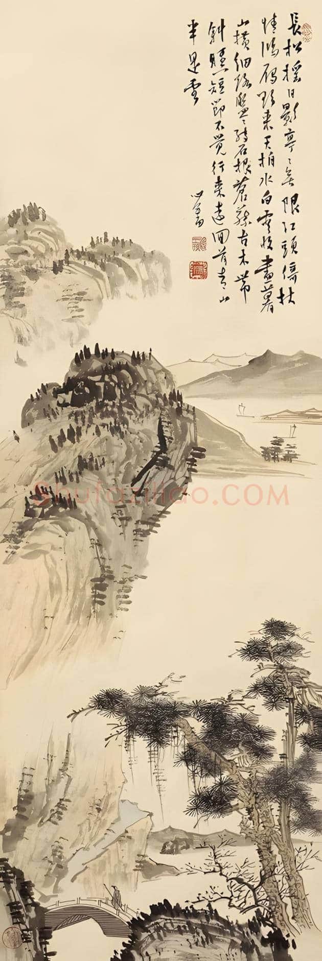 溥心畬画作欣赏 | 书画科普